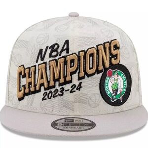 Cream and Black Championship Cap with Bold Text
